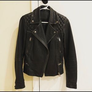 All Saints Cargo Leather Jacket size 4